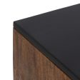 Console ABNER Brown Black Metal Iron Mango wood 110 x 40 x 76 cm Cheap