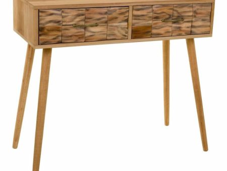 Hall Table with Drawers Alexandra House Living Natural Paolownia wood 43 x 79 x 87 cm Online Sale