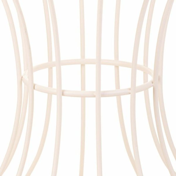 Side table Alexandra House Living White Iron 20 x 50 x 21 cm Online