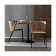 Dining Chair 50 x 54 x 77 cm Natural Black For Sale