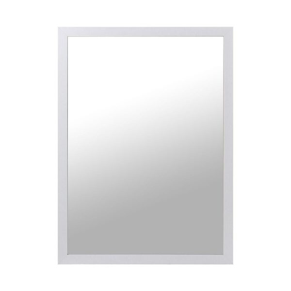 Wall mirror Alexandra House Living White Rectangular For Cheap