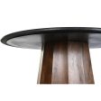 Dining Table DKD Home Decor Black Brown Marble Mango wood 120 x 120 x 76 cm Supply