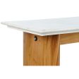 Console Home ESPRIT White Brown Marble Mango wood 120 x 38 x 77 cm For Sale