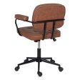 Office Chair 56 x 56 x 92 cm Camel on Sale