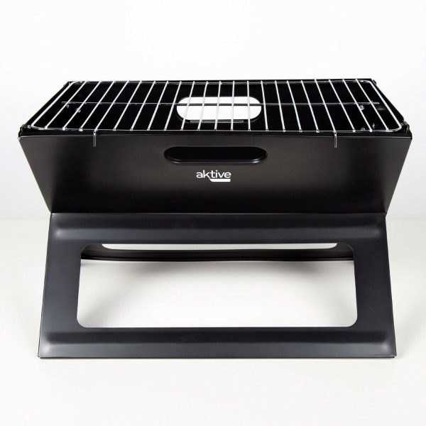 Barbecue Portable Aktive Black Steel Iron 45 x 30 x 29 cm Sale