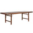 Folding Table Home ESPRIT Natural Recycled Wood 240 x 90 x 77 cm Sale