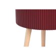 Side table DKD Home Decor 38,5 x 38,5 x 49 cm Brown Maroon MDF Wood on Sale