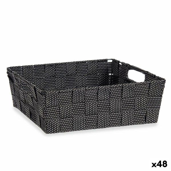 Basket Braiding Black 3 L (23 x 8 x 27 cm) (48 Units) Hot on Sale