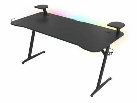 Desk Gaming Genesis NDS-1732 Black Steel MDF Wood on Sale