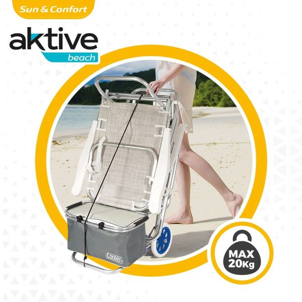 Multi-purpose Cart Aktive Blue 47 x 100 x 52 cm (4 Units) Sale