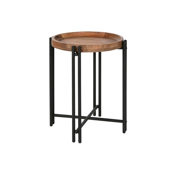 Small Side Table Home ESPRIT Wood Metal 50 x 50 x 60 cm Online Sale