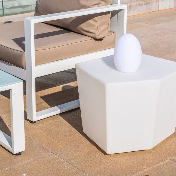 Side table Penta White Polyethylene 40 x 33 x 38,5 cm Supply