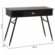 Hall Table with Drawers Alexandra House Living Black Metal 40 x 75 x 100 cm Online Sale