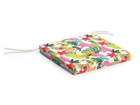 Chair cushion Belum 0120-404 Multicolour 40 x 5 x 40 cm Flowers on Sale