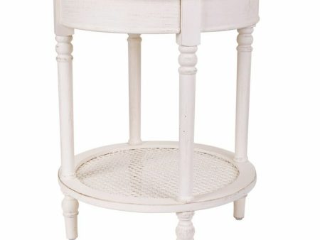 Corner table Alexandra House Living White 50 x 60 x 50 cm Supply