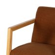 Rocking Chair Brown Beige Rubber wood Fabric 60 x 83 x 72 cm Sale