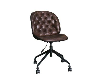 Office Chair DKD Home Decor 47,5 x 57,5 x 83 cm Dark brown polypropylene Online now