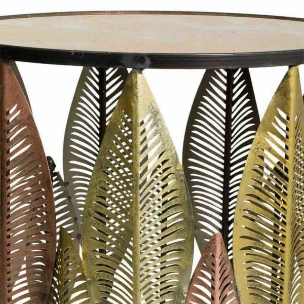 Set of 2 tables Alexandra House Living Golden Iron 47 x 72 x 47 cm Cheap