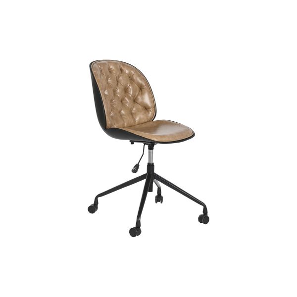 Office Chair DKD Home Decor Light brown polypropylene 47,5 x 57,5 x 83 cm Cheap