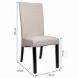 Dining Chair Alexandra House Living Cream 48 x 102 x 49 cm on Sale