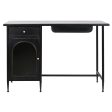 Desk DKD Home Decor Black Metal Crystal 120 x 50 x 80 cm Fashion