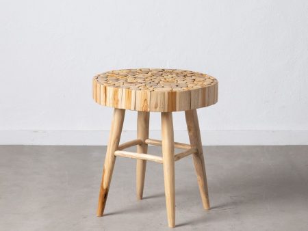 Side table Natural Teak 50 x 50 x 55 cm Online