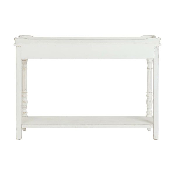 Console DKD Home Decor 120 x 40 x 84,5 cm Fir White MDF Wood Fashion