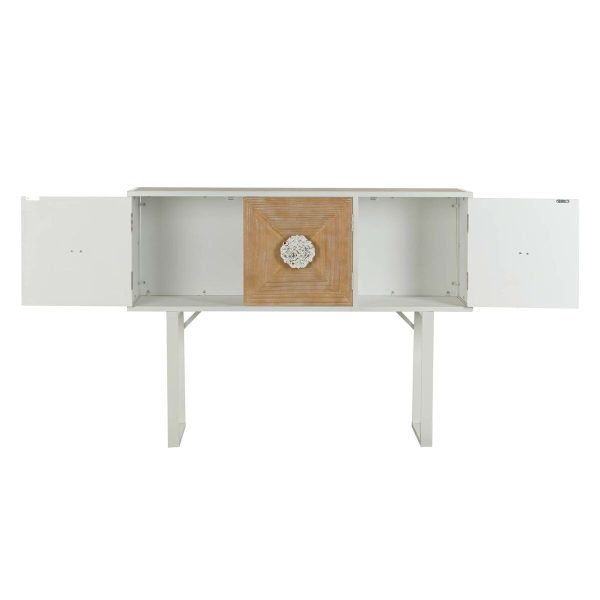 Console DKD Home Decor White Metal Fir 120 x 35 x 90 cm Online now