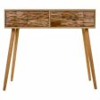 Hall Table with Drawers Alexandra House Living Natural Paolownia wood 43 x 79 x 87 cm Online Sale