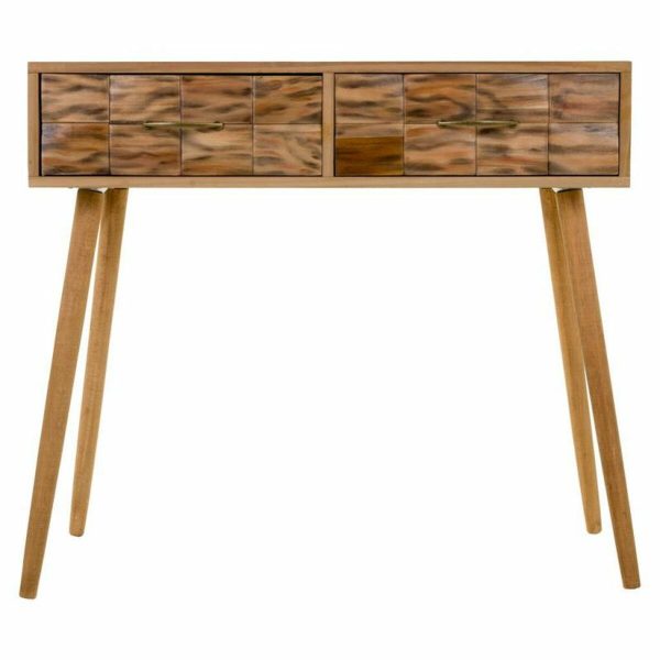 Hall Table with Drawers Alexandra House Living Natural Paolownia wood 43 x 79 x 87 cm Online Sale