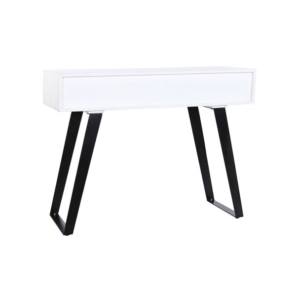 Console DKD Home Decor Metal White Mango wood 105 x 35 x 77 cm For Sale