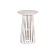 Small Side Table Home ESPRIT White Mindi wood 40 x 40 x 60 cm Online Hot Sale