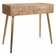 Hall Table with Drawers Alexandra House Living Brown Paolownia wood 41 x 79 x 88 cm Fashion