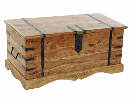 Chest DKD Home Decor Natural Colonial Acacia 90 x 40 x 40 cm Cheap