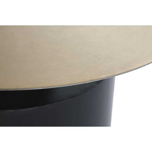 Side table DKD Home Decor 76 x 76 x 46 cm Black Golden Iron Online Sale