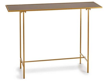 Side table Black Golden Crystal Metal (33 x 77 x 110 cm) Discount