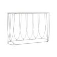 Console DKD Home Decor Silver Metal White Marble 115 x 35 x 78 cm Discount