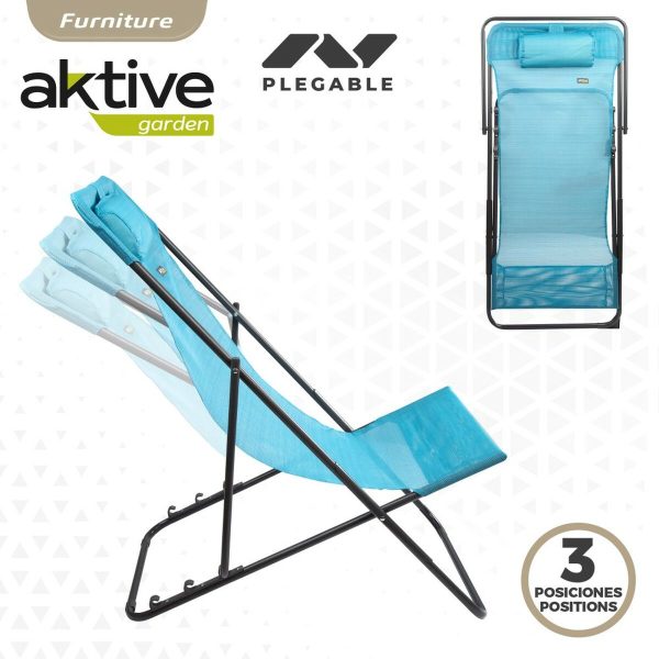 Reclining lounder Aktive Blue 53 x 87 x 78 cm (4 Units) Sale