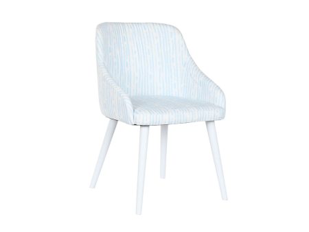 Chair DKD Home Decor Blue White 53 x 57 x 79 cm For Sale