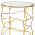 Side table Alexandra House Living Gold Metal 46 x 60 x 46 cm Discount