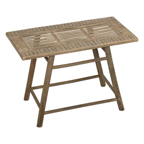 Side table Natural Bamboo 60 x 32 x 41 cm 42 x 21,5 x 32 cm 2 Pieces (2 Units) on Sale