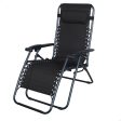 Sun-lounger Aktive Black 52 x 102 x 68 cm Supply