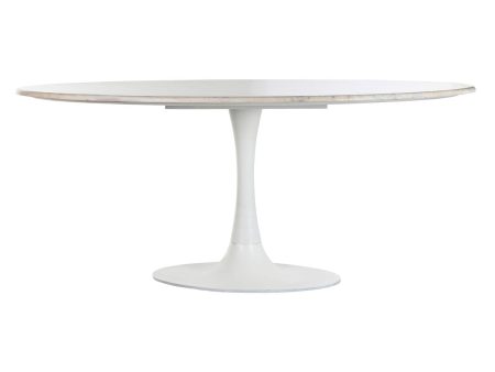 Dining Table Home ESPRIT White Metal Marble 180 x 100 x 76 cm Online Hot Sale