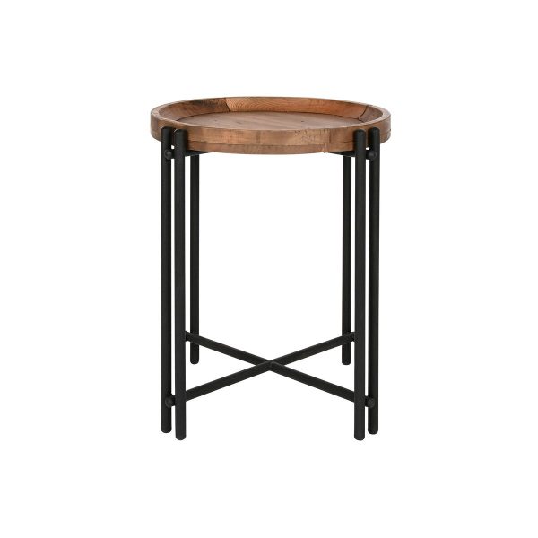 Small Side Table Home ESPRIT Wood Metal 50 x 50 x 60 cm Online Sale