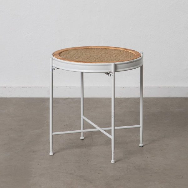 Side table 50 x 50 x 53,5 cm Metal White Sale