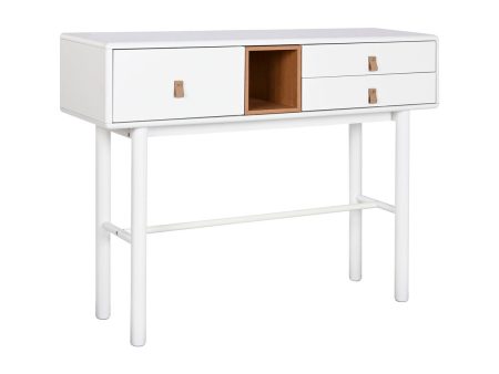 Console Home ESPRIT Yellow White MDF Wood 120 x 35 x 90 cm Online Sale