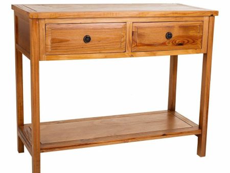 Hall Table with Drawers Alexandra House Living Brown Pine MDF Wood 78 x 41 x 95 cm Cheap