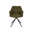 Chair DKD Home Decor Black Green 55 x 58 x 83 cm For Discount