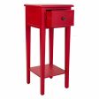 Side table Alexandra House Living Red 33 x 78 x 33 cm Cheap