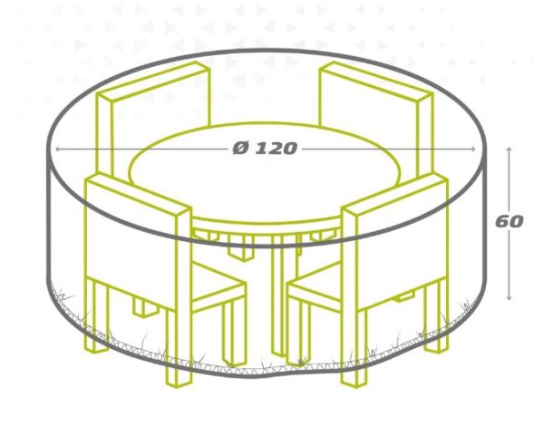 Protective Case Aktive Ø 120 cm Tables 120 x 60 x 120 cm (6 Units) Online